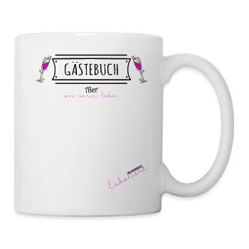 Geburtstag 18er Unterschreiben Gästebuch 18 Deko - Tasse - Weiß - Rechts