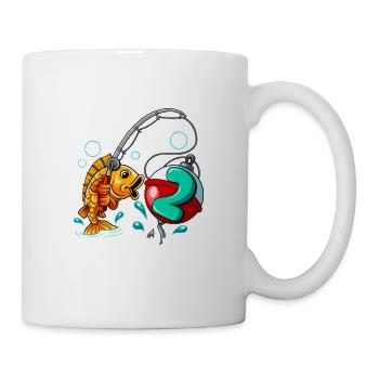 2 Geburtstag Angler Angeln - Tasse - Weiß - Rechts