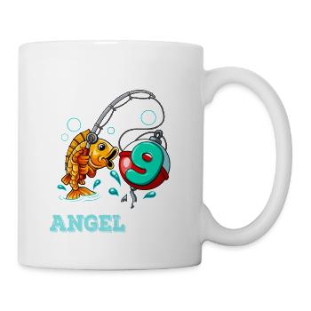 9 Birthday Angler Fishing - Mug - white - Right