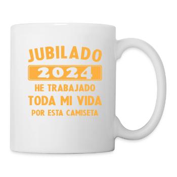 Retraité en 2024 / Retraité 2024 Cadeau Humour - Mug blanc - blanc - Droite