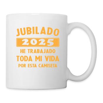 Retraité en 2025 / Retraité 2025 Cadeau Humour - Mug blanc - blanc - Droite