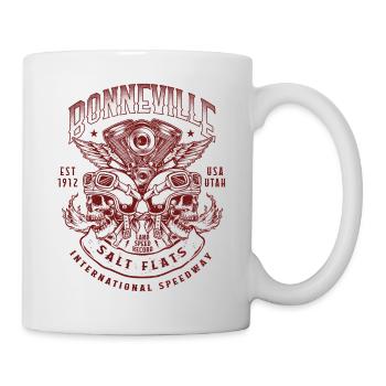Bonneville Salt Flats Course de moto Vintage - Mug blanc - blanc - Droite