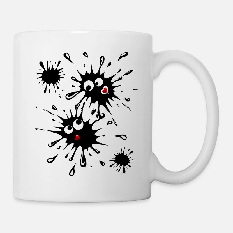 Klecks Paar - Tasse - Weiß