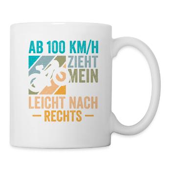 E-Bike Fahrrad - Tasse - Weiß - Rechts