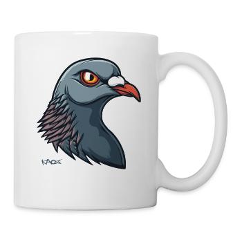 A dove's head, the head of a dove - Mug - white - Right
