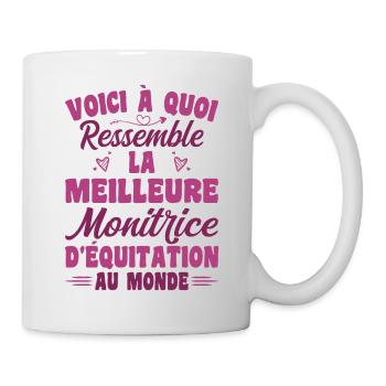 Der beste Reitlehrer der Welt - Tasse - Weiß - Rechts