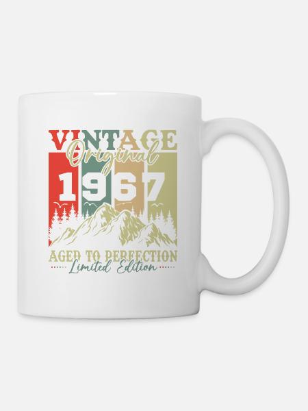 Original 1967 Vintage anniversaire rétro - Mug blanc - blanc