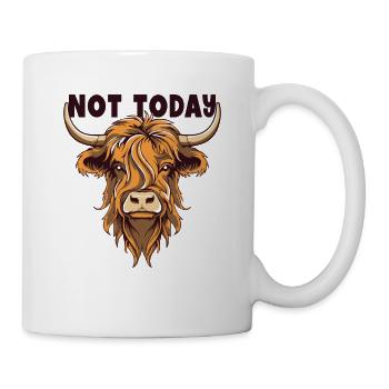 Not Today Highland Cow Highland Heifer Highland - Mug - white - Right