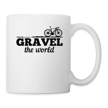 Gravel The World - Gravel Bike Bikepacking Bikepac - Mug - white - Right