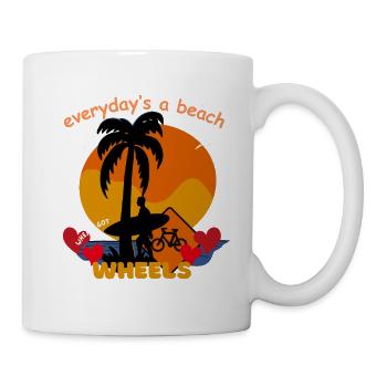 every day is a beach - Mug - white - Right