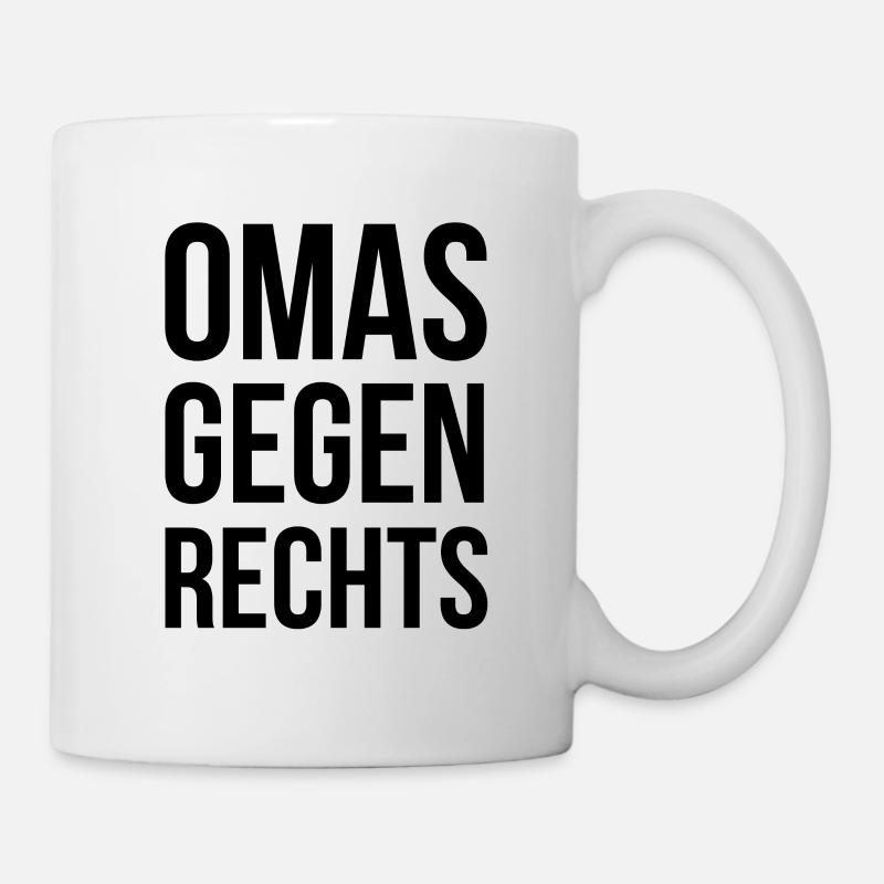 OMAS GEGEN RECHTS - Tasse - Weiß