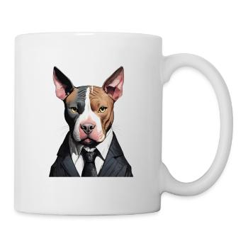 Business Hund - Tasse - Weiß - Rechts