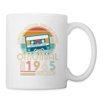 Vintage 1965 - Retro Birthday Gift - Tasse - Weiß - Rechts