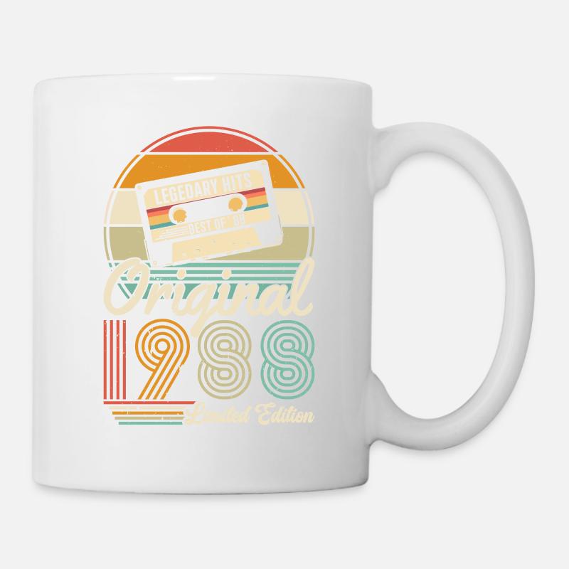 Unique 1988 Vintage Vintage rétro Design - Mug blanc - blanc