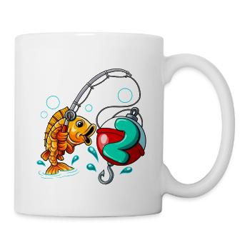 2 Geburtstag Angler Angeln - Tasse - Weiß - Rechts