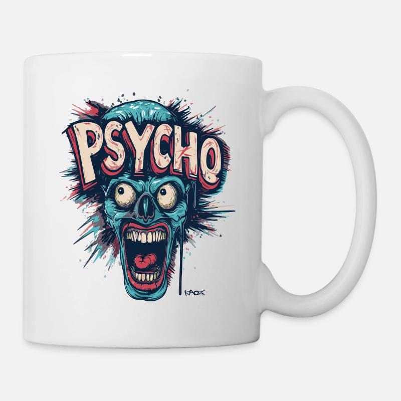 Nie komplett durchdrehen, kein Psycho werden - Tasse - Weiß