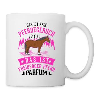 Freiberger Pferd Parfüm - Tasse - Weiß - Rechts