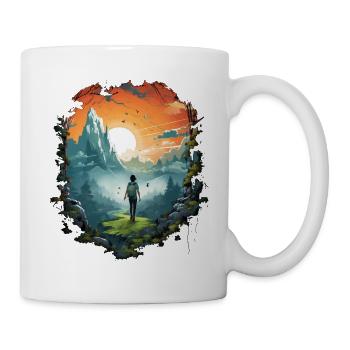 Hiking Adventure Hiking Mountains Hiking Camping - Mug - white - Right