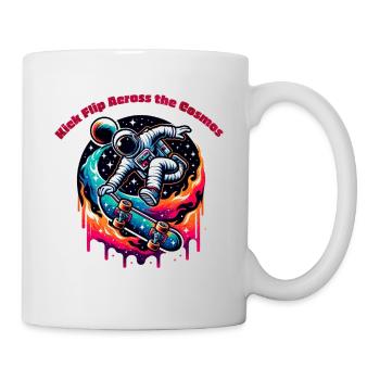 Kick Flip Across the Cosmos - Tasse - Weiß - Rechts