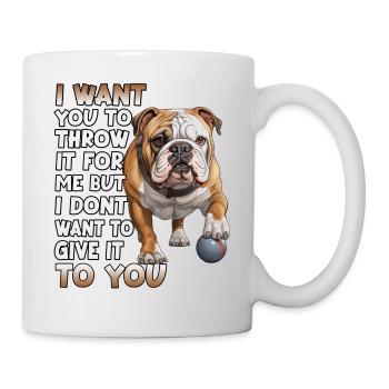 Bulldog anglais Amoureux des chiens Bulldogs - Mug blanc - blanc - Droite