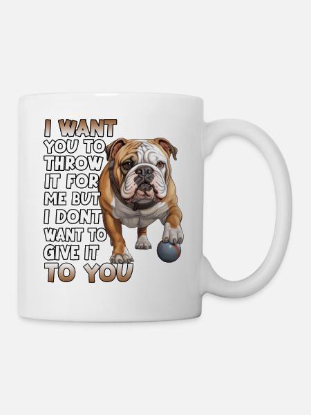 Englische Bulldogge Hundeliebhaber Bulldoggen - Tasse - Weiß