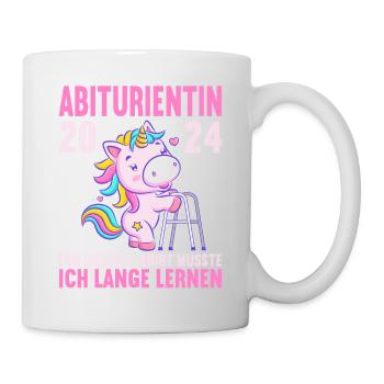 Abitur Junge Mädchen Abi Abitur 2024 - Tasse - Weiß - Rechts