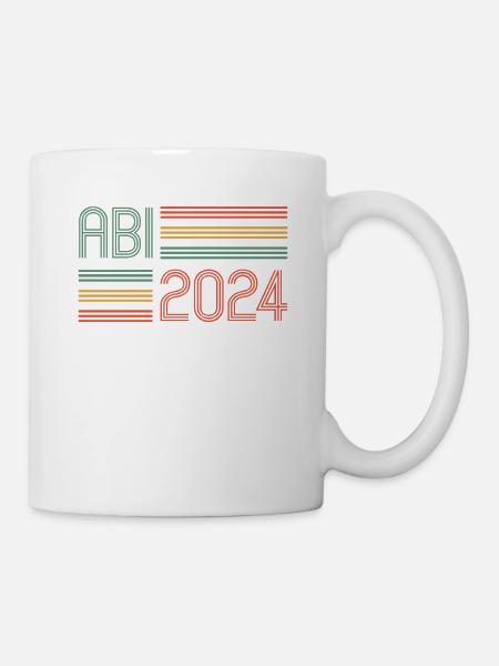 Abitur Junge Mädchen Abi Abitur 2024 - Tasse - Weiß