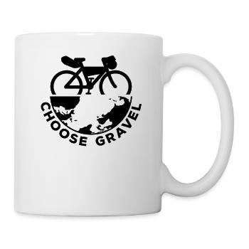Funny Bikepacking Choose Gravel Bike - Tasse - Weiß - Rechts