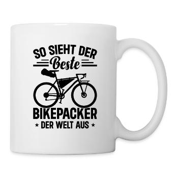 So sieht der beste Bikepacker der Welt aus - Bikep - Tasse - Weiß - Rechts