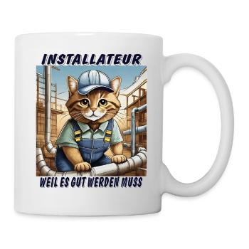 CAT INSTALLER - Mug - white - Right