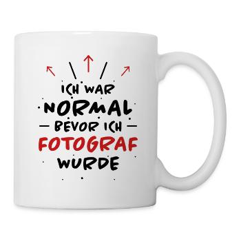 Fotograf Spruch Foto Lustiges Fotograf Geschenk - Tasse - Weiß - Rechts