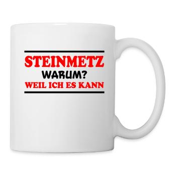 Steinmetz Spruch Beruf Lustiges Steinmetz Geschenk - Tasse - Weiß - Rechts