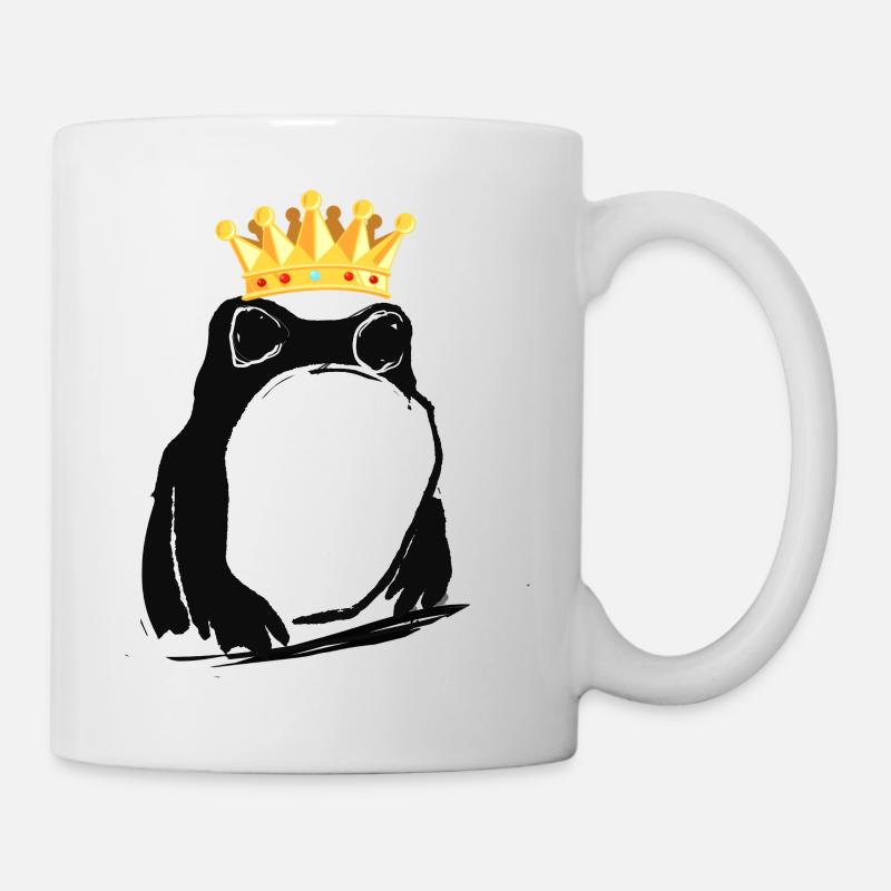 Froschkönig, frosch, Krone,comic - Tasse - Weiß