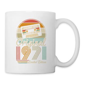 Vintage 1971 - Born Legends Birthday Gift - Tasse - Weiß - Rechts