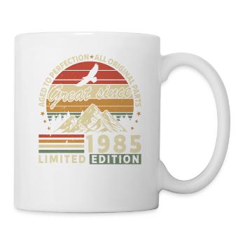 Vintage 1985 Birthday Tee - Mug - white - Right