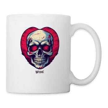 Skull heart - Mug - white - Right