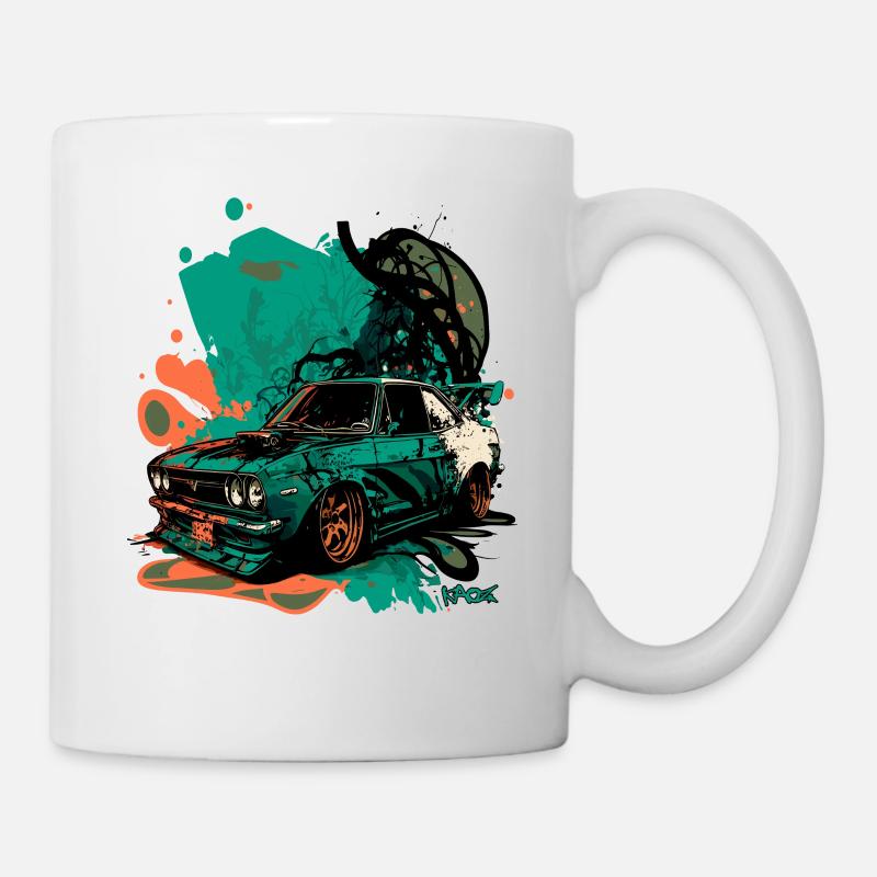 Japanische JDM-Auto-Kunst - Tasse - Weiß