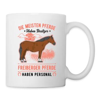 Freiberger Pferd Personal - Tasse - Weiß - Rechts
