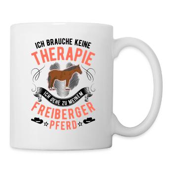 Freiberger Pferd Therapie - Tasse - Weiß - Rechts