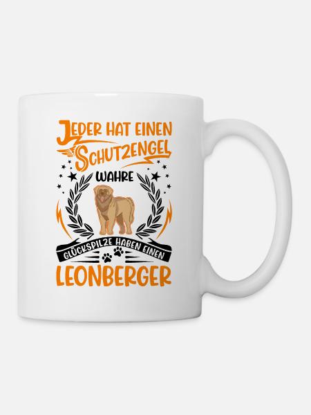 Leonberger Schutzengel - Tasse - Weiß