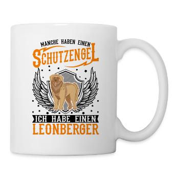 Leonberger Schutzengel - Tasse - Weiß - Rechts