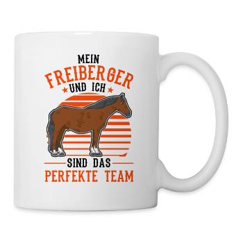 Freiberger Pferd und ich Sind das perfekte Team - Tasse - Weiß - Rechts