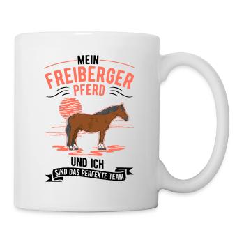 Freiberger Pferd und ich Perfektes Team - Tasse - Weiß - Rechts