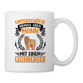 Leonberger Mann - Tasse - Weiß - Rechts