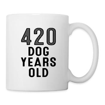 420 Dog Years Old 60th Birthday - Mug - white - Right