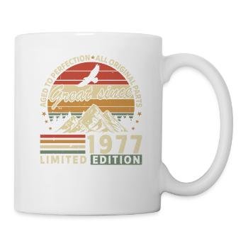 Legendary 1977 Vintage Birthday Gift - Tasse - Weiß - Rechts