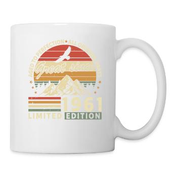 1961 Vintage Birthday Shirt - Retro Gift - Tasse - Weiß - Rechts