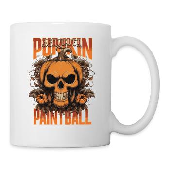 Paintball citrouille Halloween - Mug blanc - blanc - Droite