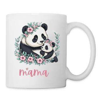 Panda Lover I Mama Panda And Cub Mother's Day - Tasse - Weiß - Rechts