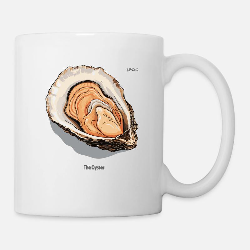Die Auster - Tasse - Weiß